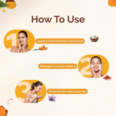 Mamaearth - Natural Ubtan Face Wash with Turmeric and Saffron for Tan Removal and Skin Brightning 100ml