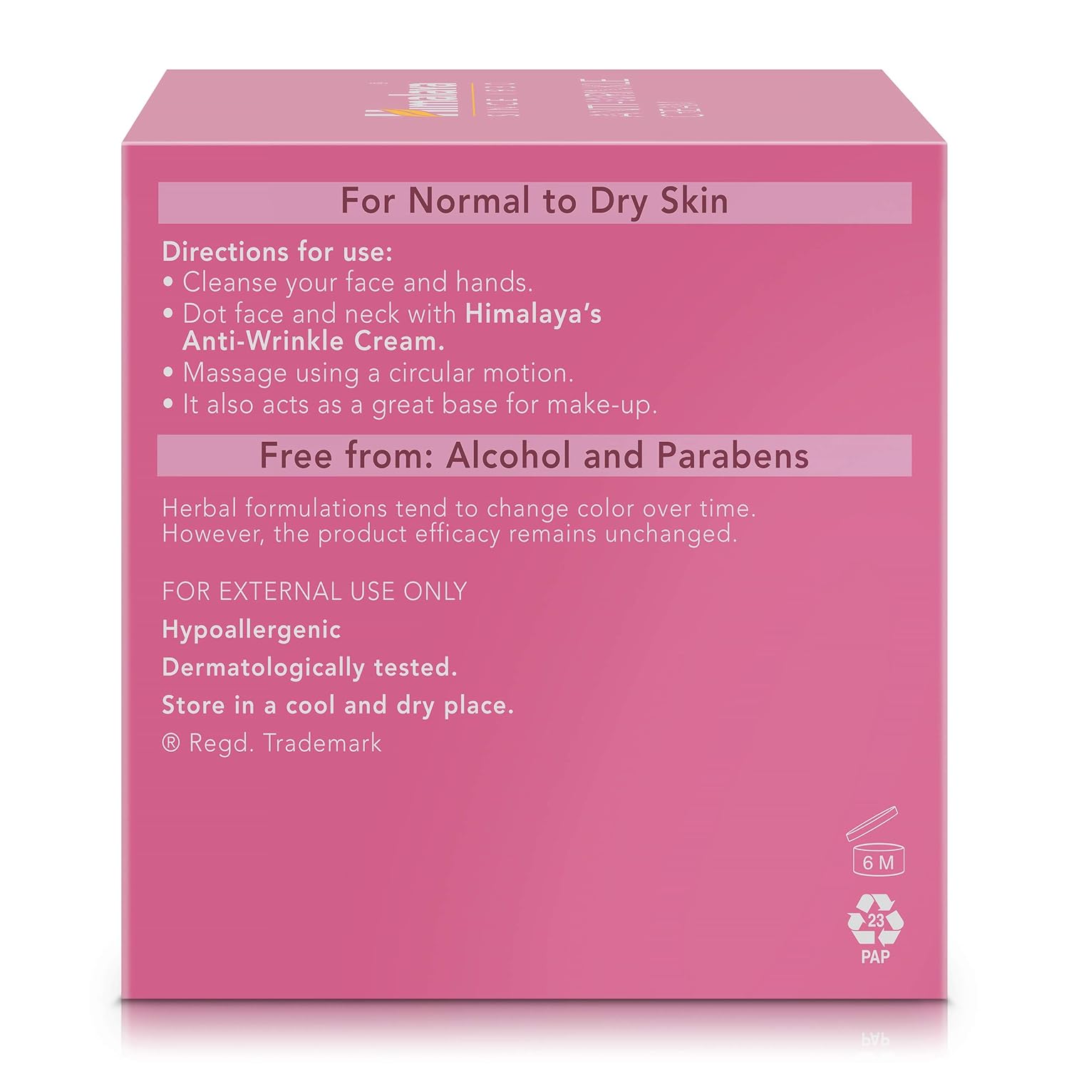 Himalaya - Anti-Wrinkle Cream Aloevera Grapes 50g