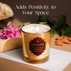 SoulFlower - Soulflower Glass Votive Candle Chandan