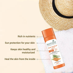 Biotique - Sun Shield Carrot 40+SPF UVA UVB Sunscreen Ultra Protective Lotion 120ml