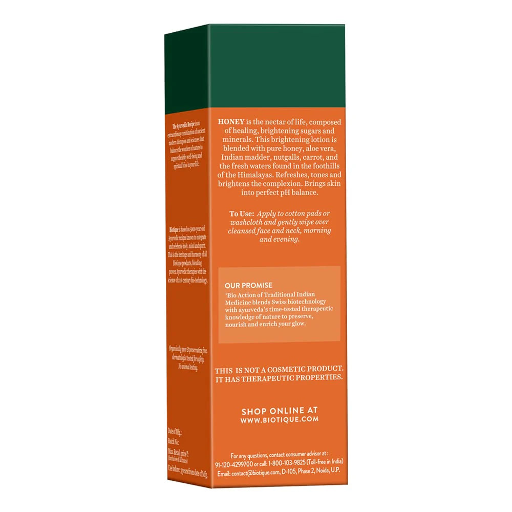 Biotique Honey Water Pore Tightening Brightening Toner 120ml