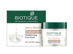 Biotique Milk Protein Instant Glow Brightening Face Pack 50g