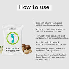 O3+ Pedilogix Hand & Footceuticals Bubblegum Manicure Pedicure Kit for Single Use 55g