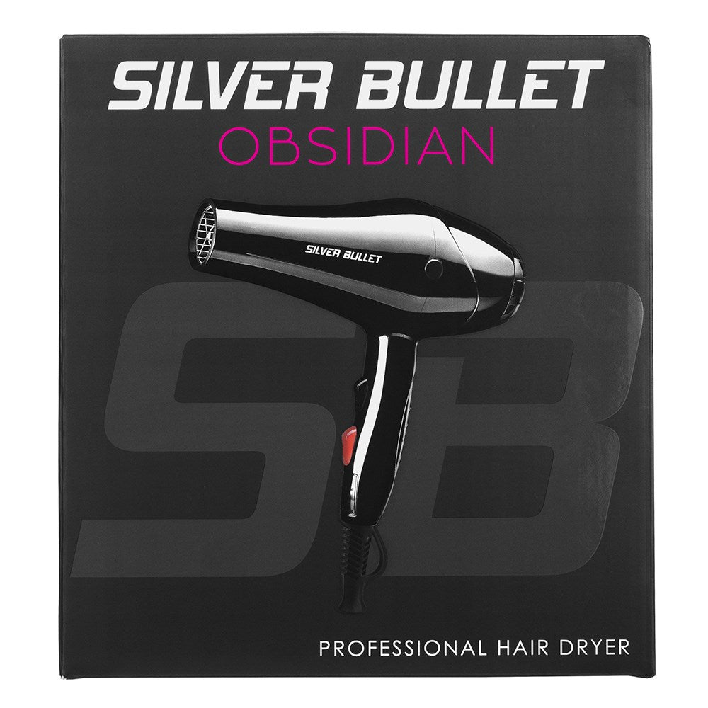 Silver Bullet Obsidian Hair Dryer- Black - Kess Hair and Beauty