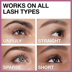Maybelline - New York Mascara, No-clumping, Fanning Brush, Waterproof, Lash Sensational, Black 10ml