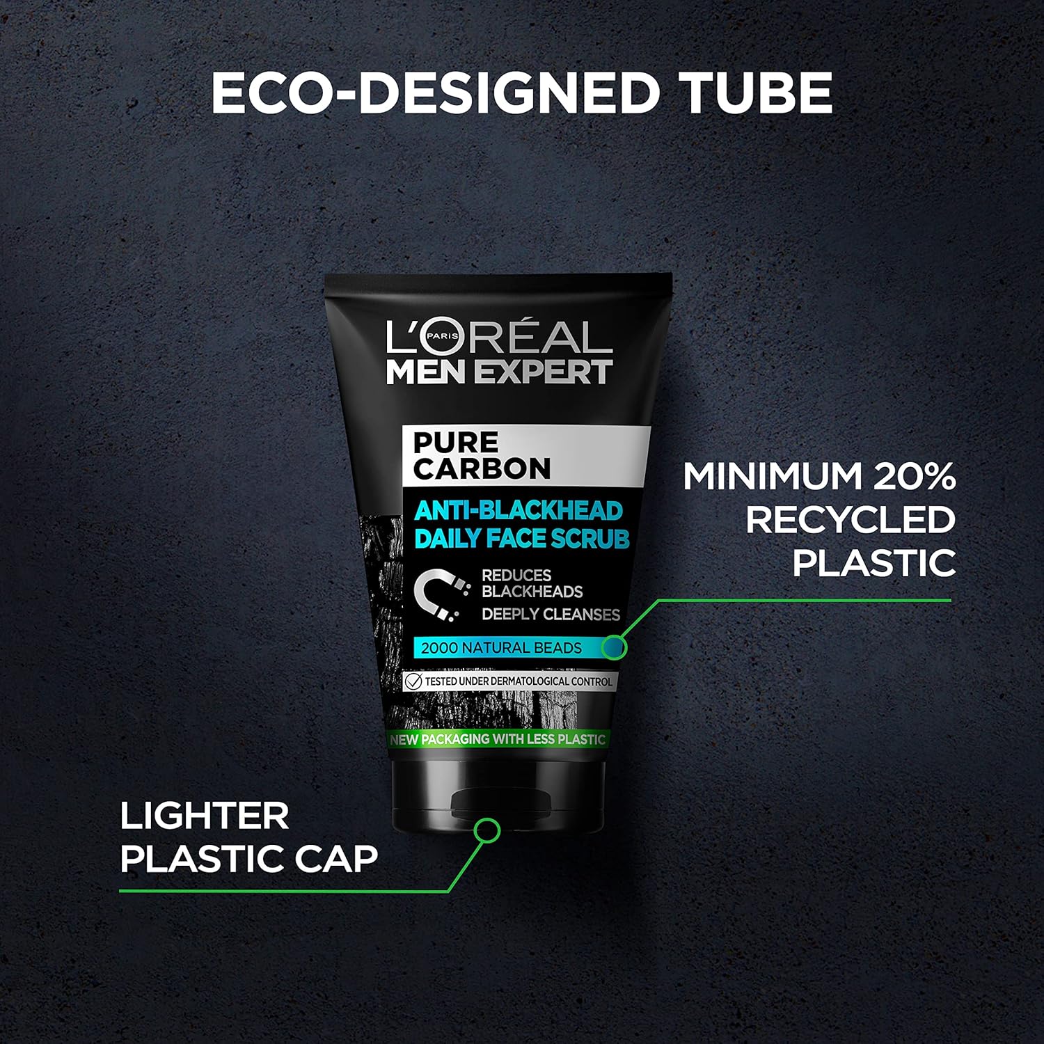 L’Oréal Men Expert - Pure Carbon Anti-Blackhead Face Scrub 100ml