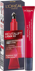 L'Oreal Paris - Eye Cream, Firming & Reduces Bags Under Eyes, Revitalift Laser, 15ml