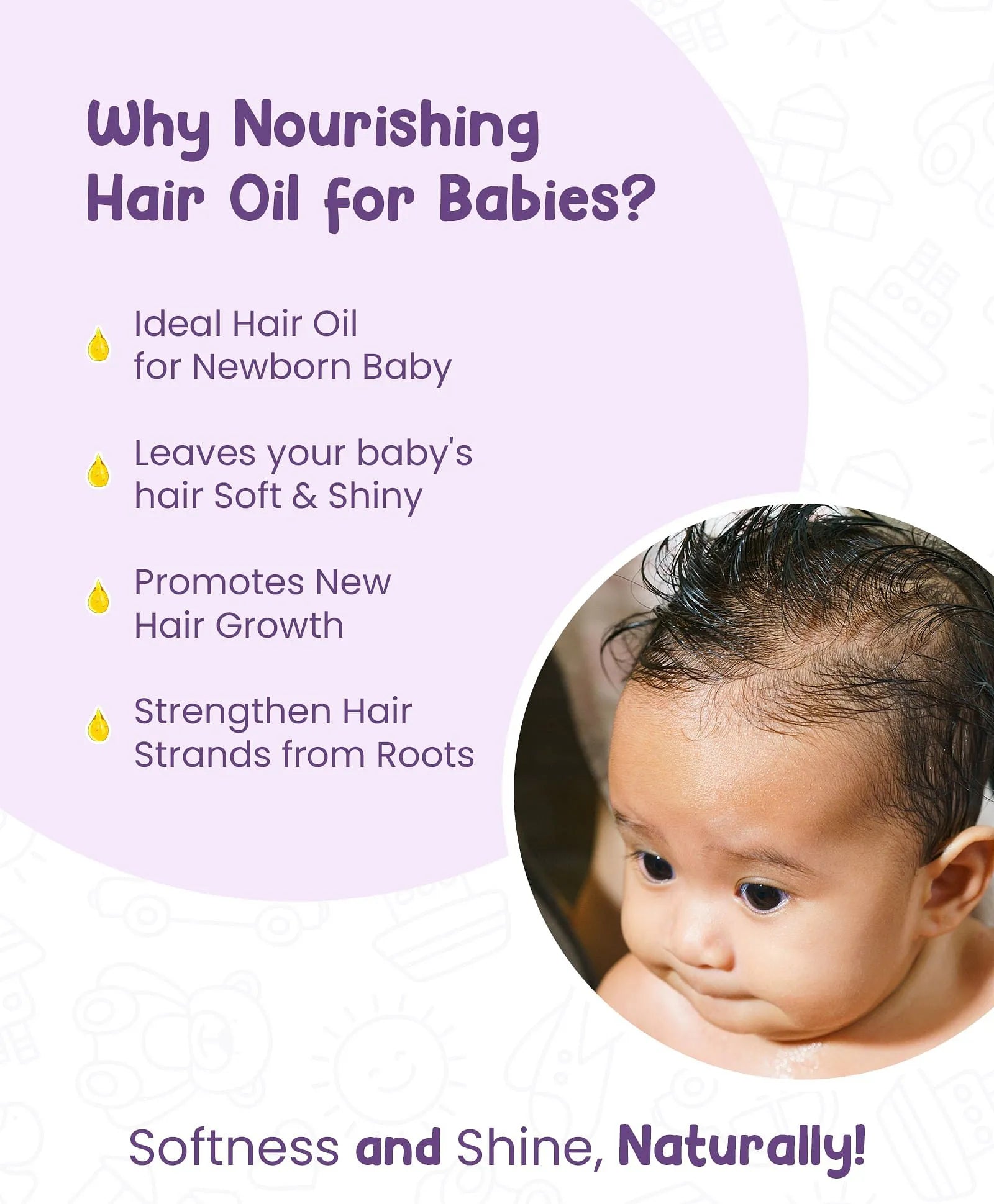 Mother Sparsh Nourishing Baby Hair Oil, Paraben Free, Sulphate Free 100ml