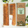 Nat Habit - Oil Treated Kacchi Neem Dual Tooth & Fine Tooth Comb Combo