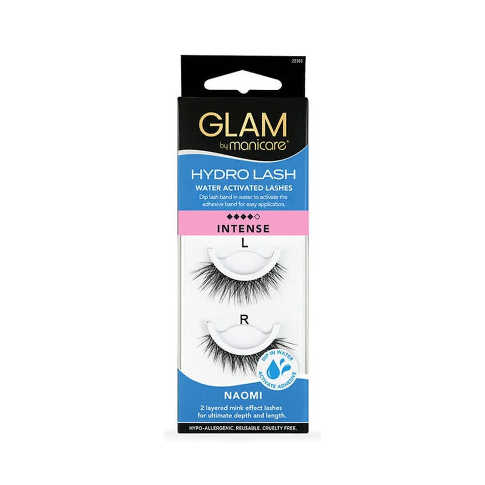 Glam by Manicare Hydro Lash Intense false eyelashes, Naomi, L and R pairs