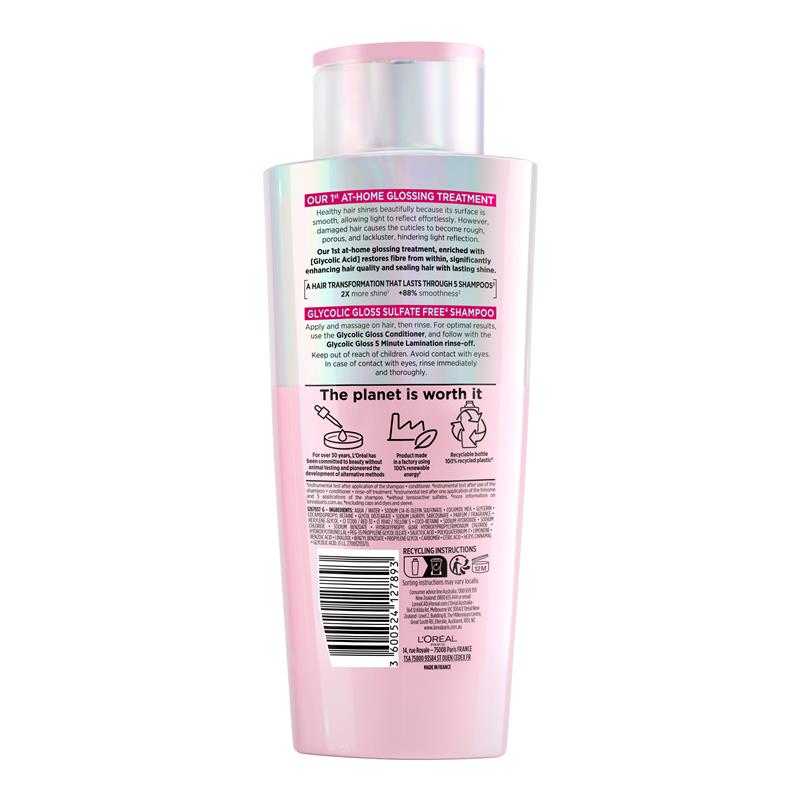L'Oreal Paris - Elvive Glycolic Gloss Shampoo for Dull Hair 200ml