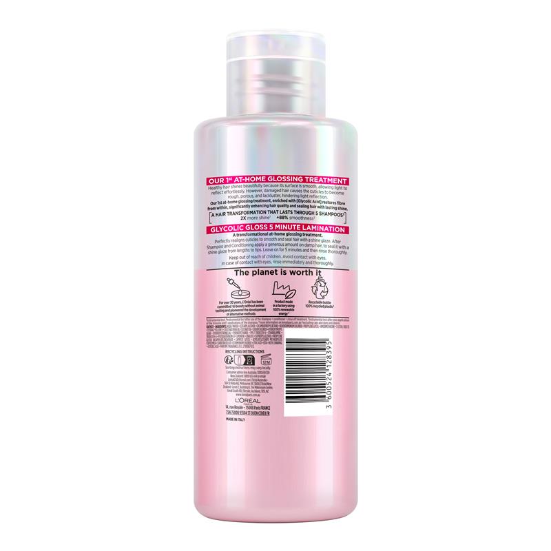 L'Oreal Paris - Elvive Glycolic Gloss 5 minute Lamination Hair Treatment for Dull Hair 200ml