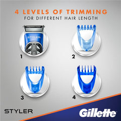 Gillette - Fusion Proglide 4-in-1 Styler for Shaving, Beard-Shaping & Body Hair Trimming