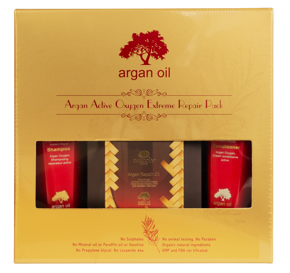 Angel Professional Argan Repair Shampoo, Conditioner & Oil Holiday Gift Set 2026