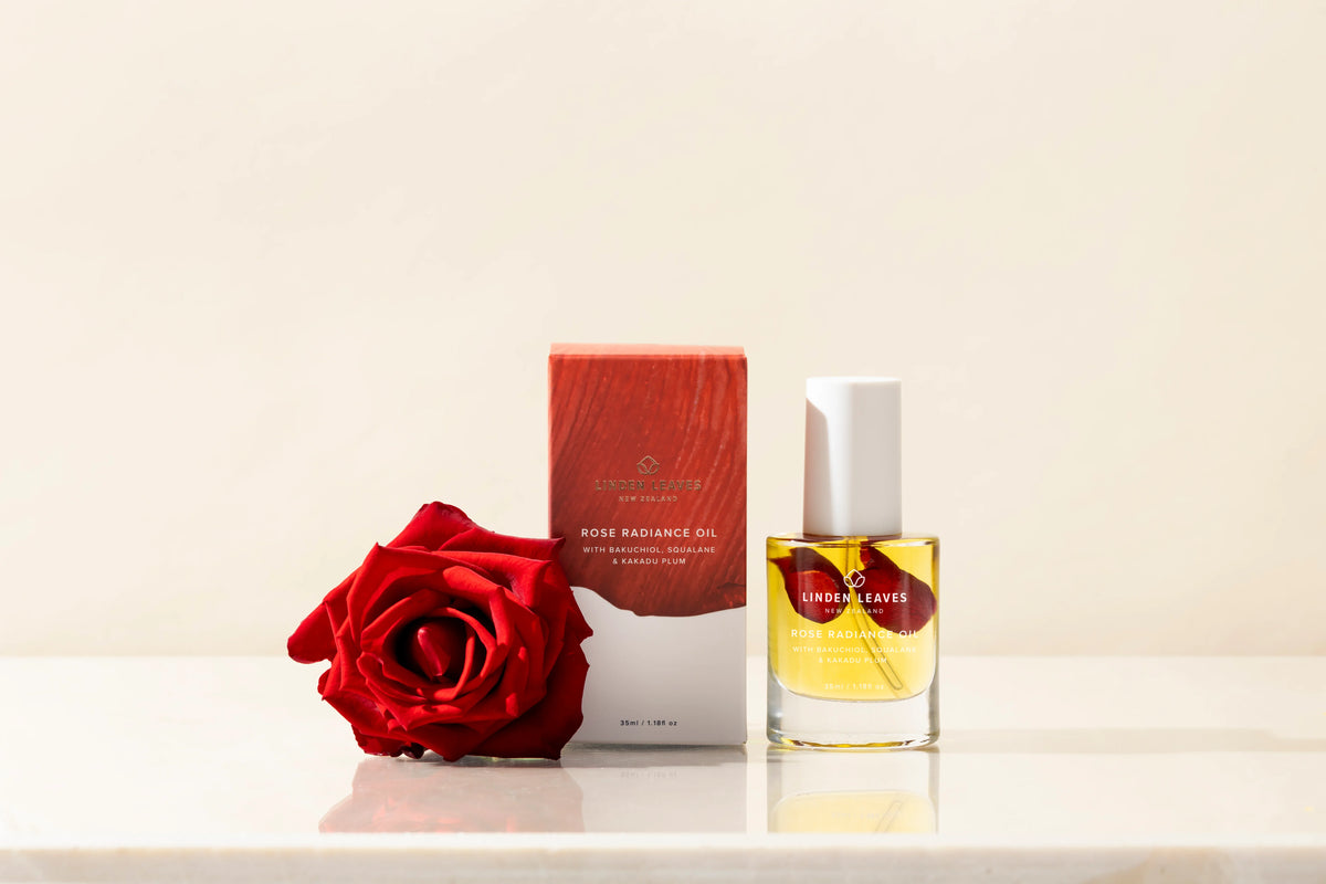 Linden Leaves Rose Radiance Oil with Bakuchiol, Squalane & Kakadu Plum 35ml