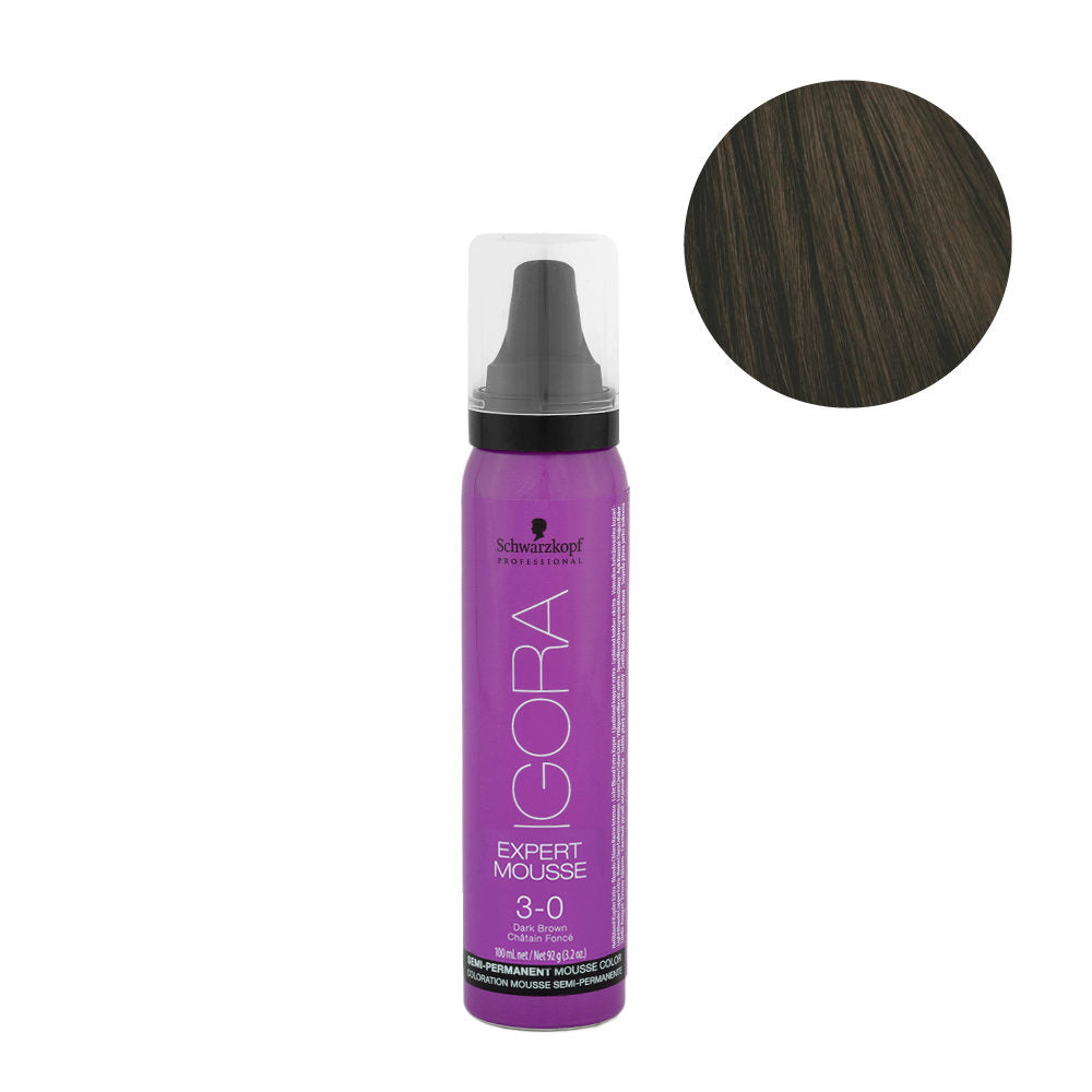 Schwarzkopf Igora Expert Mousse 3-0 100ml - Kess Hair and Beauty