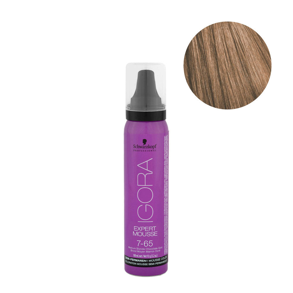 Schwarzkopf Igora Expert Mousse 7-65 100ml - Kess Hair and Beauty