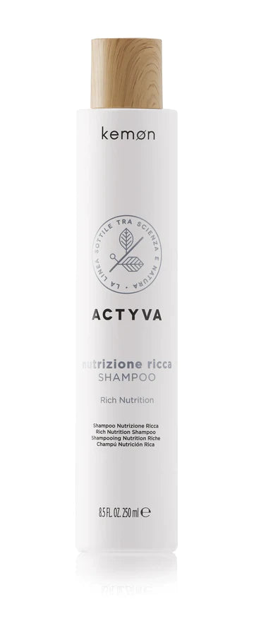 ACTYVA Nutrizione Ricca Rich Nutrition Shampoo 250ml - Kess Hair and Beauty