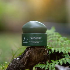 Nurture Me Clay Blend jar, dark green jar with domed lid