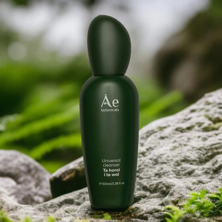 Universal cleanser bottle, dark green bottle with label, 100 ml.