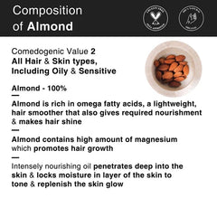 SoulFlower - Cold Pressed Almond Oil for Hair and Skin 120ml