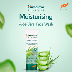 Himalaya Moisturizing Aloe Vera Face Wash with Vitamin E for Dry Skin 100 ml