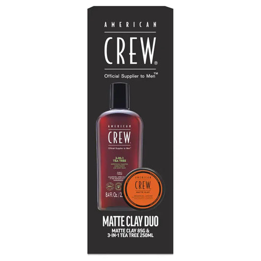 American Crew Matte Clay 3-in-1 Tea Tree 250ml Duo