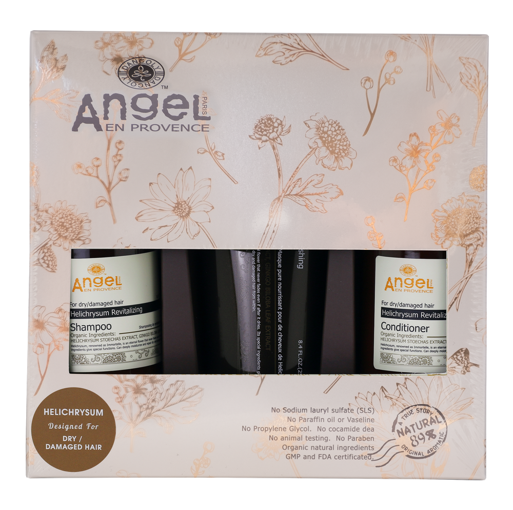 Angel En Provence Helichrysum Shampoo + Conditioner + Mask Set