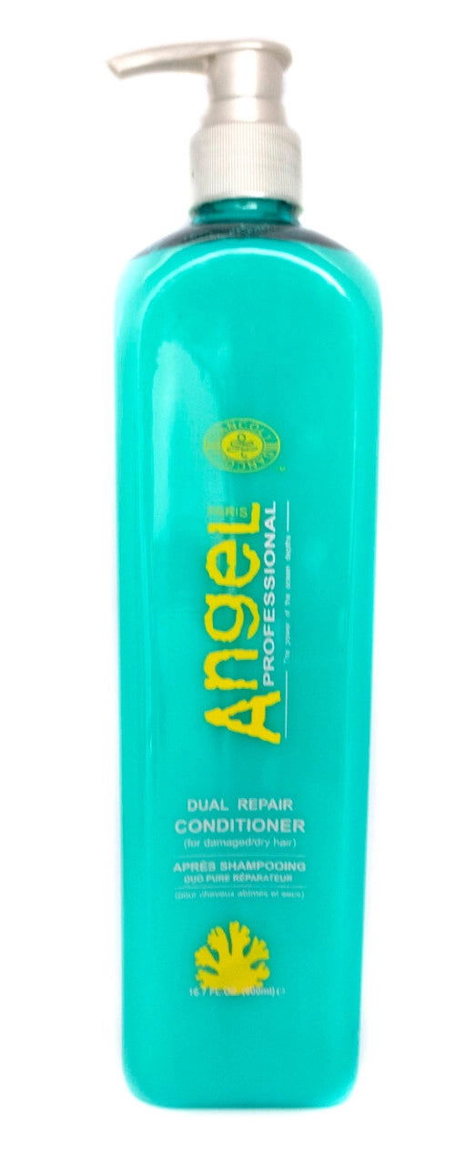 Angel dual repair conditioner, teal bottle with pump, 500ml