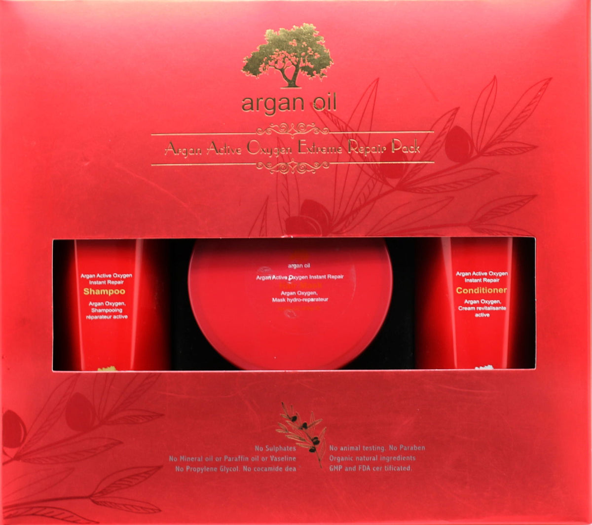 Argan Active Oxygen Extreme Repair Pack with Mask
