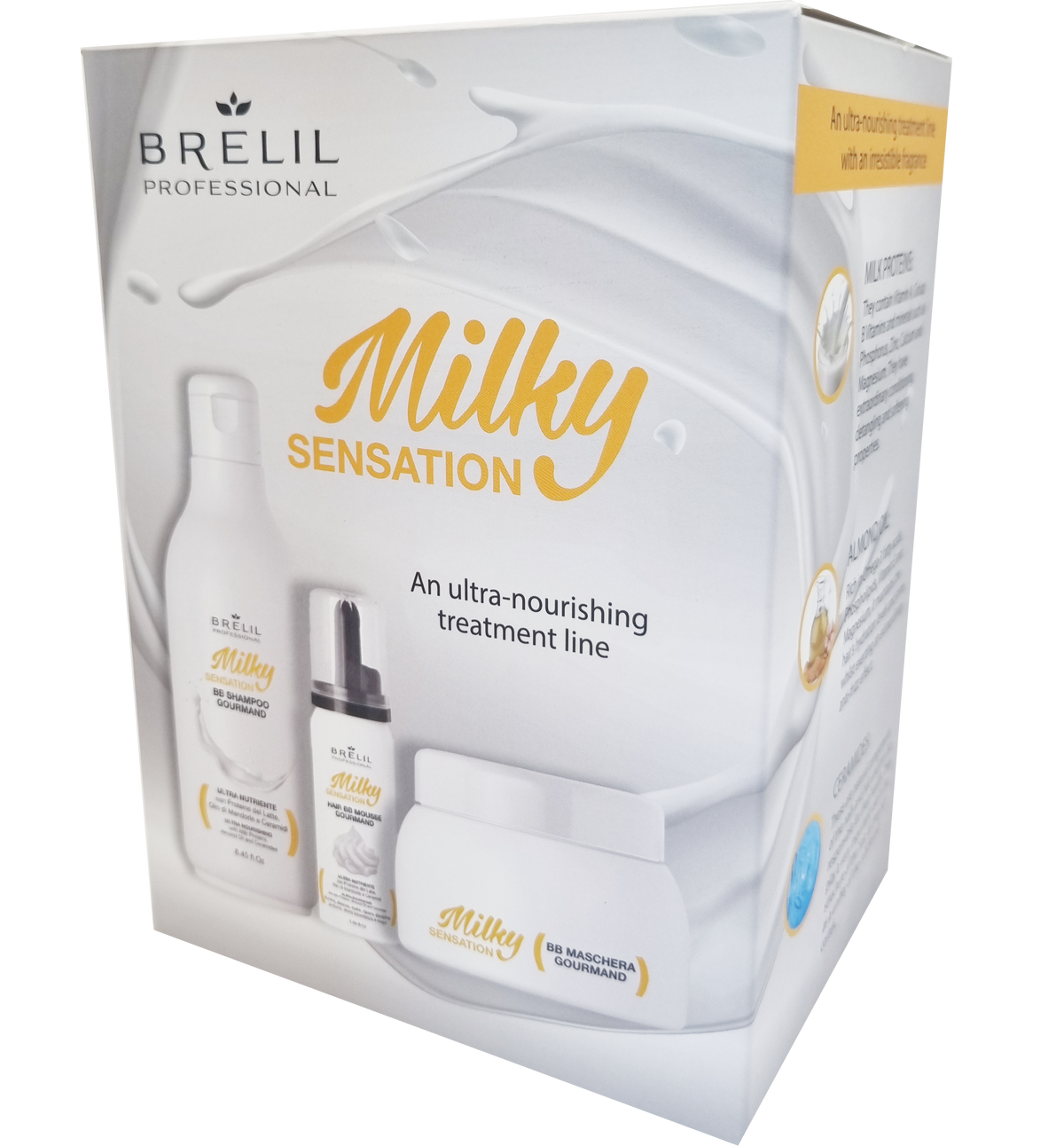 Brelil BB Gourmand Shampoo, Repair Serum & Hair Mask Holiday Gift Set 2026