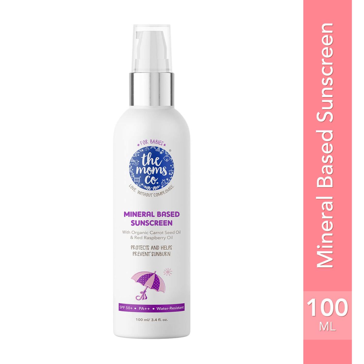 The Moms Co. Natural Baby Sunscreen with SPF 50+ 100ml