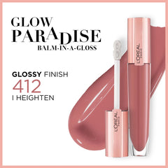 L'Oreal Paris - Glow Paradise Plumping Lip Gloss Shade No. 412 Heighten