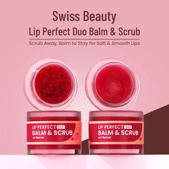 Swiss Beauty Lip Perfect Duo Balm & Scrub with Beetroot Extract