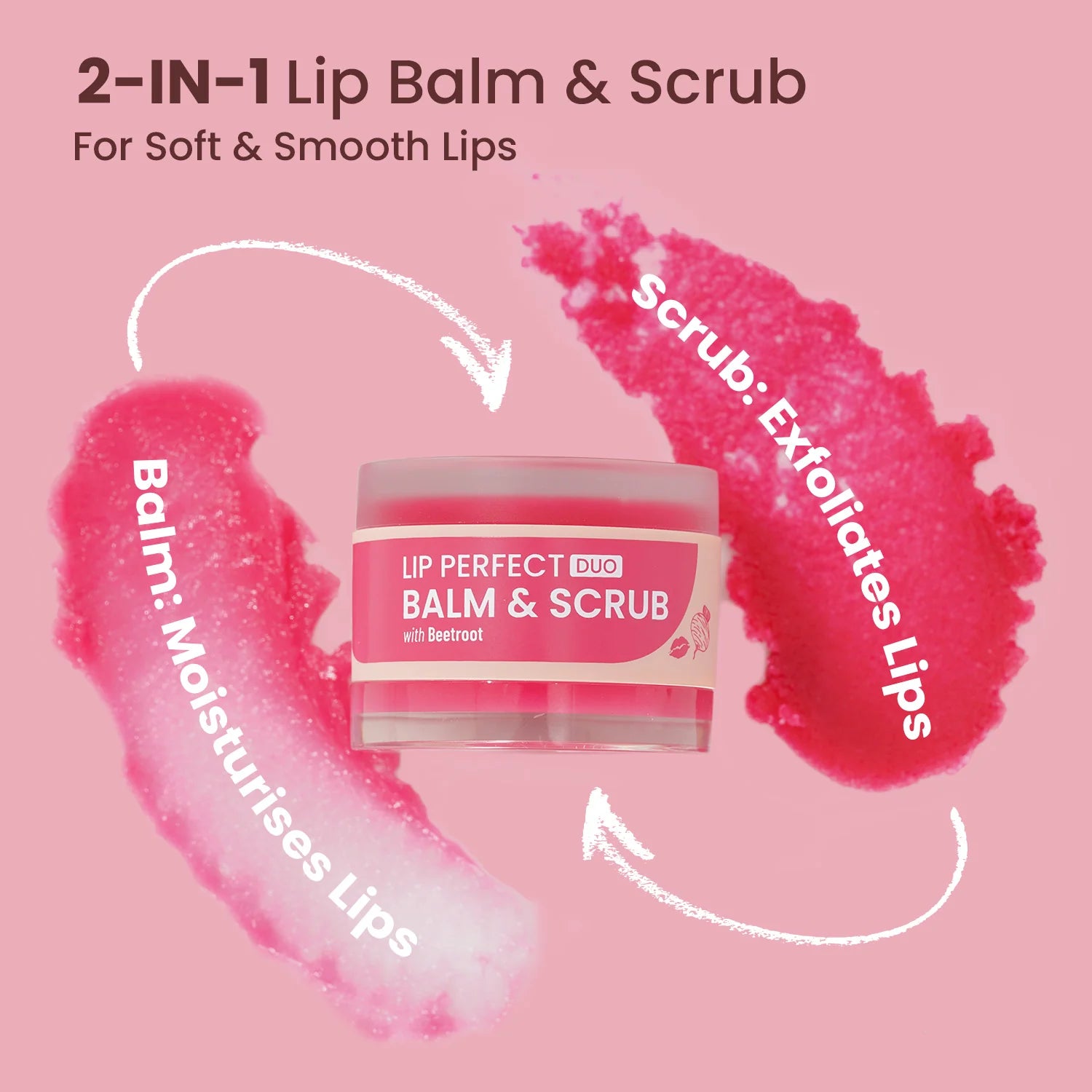 Swiss Beauty Lip Perfect Duo Balm & Scrub with Beetroot Extract