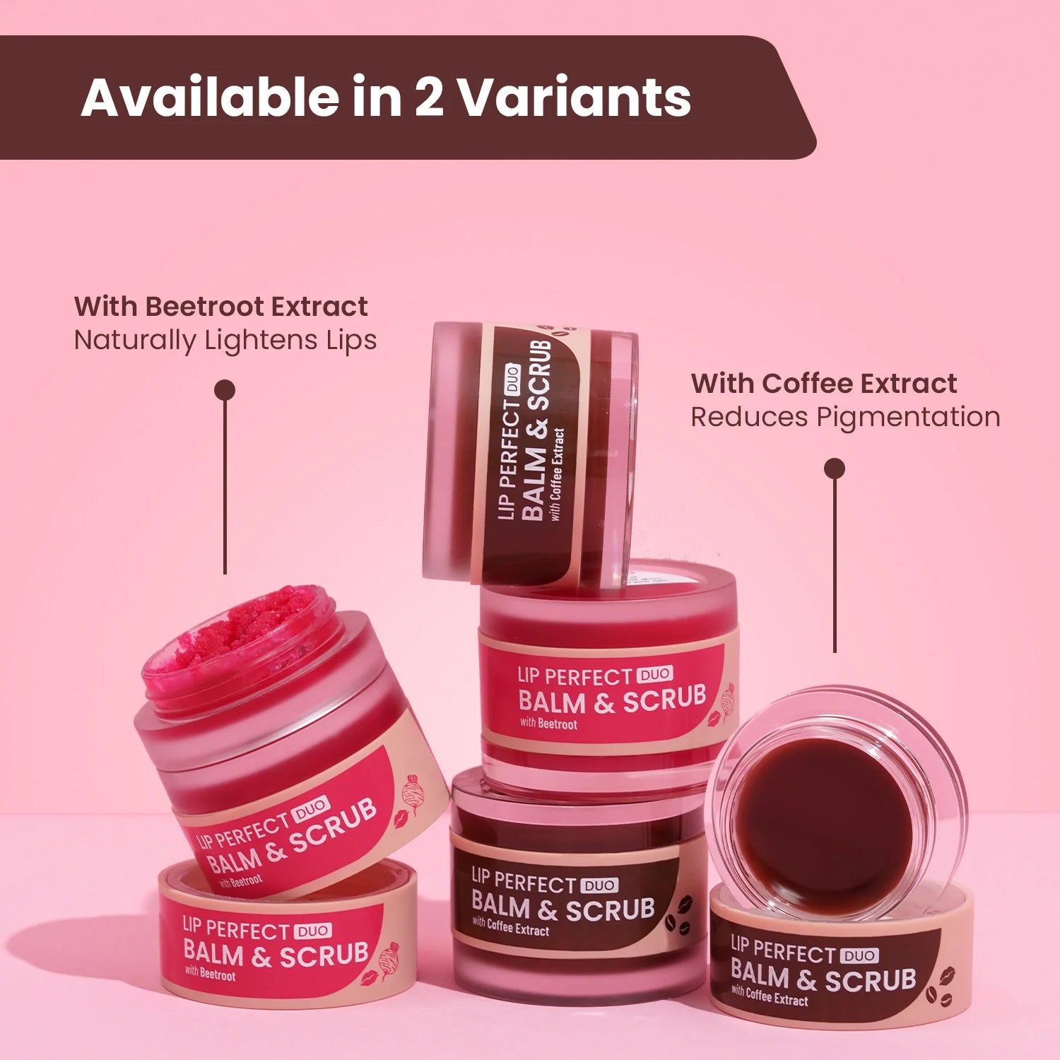 Swiss Beauty Lip Perfect Duo Balm & Scrub with Coffee Extract