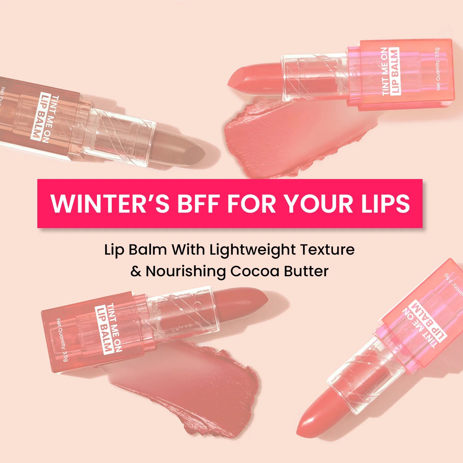 Swiss Beauty Tint Me On Lip Balm Shade No. 02 Pink Macaroon