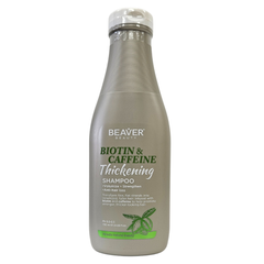 Biotin & caffeine thickening shampoo bottle, 730 ml, screw cap