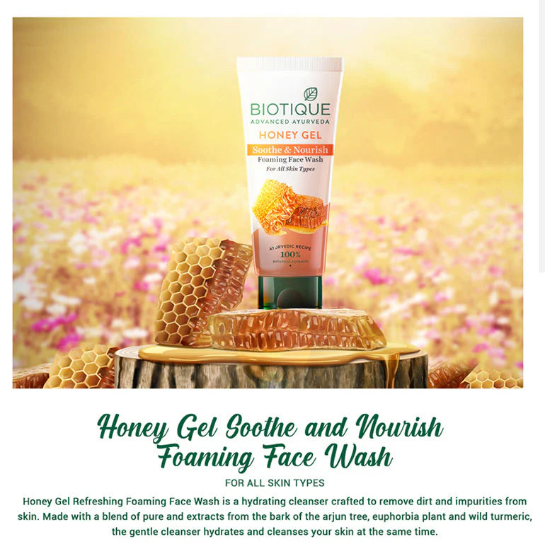 Biotique Bio Honey Gel Refreshing Foaming Face Wash 100ml