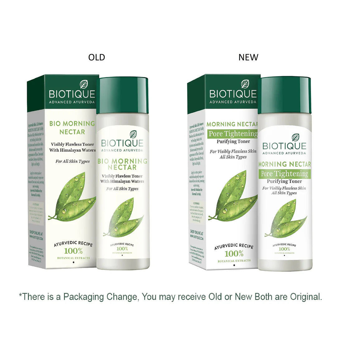 Biotique - Morning Nectar Visibly Flawless Pore Tightening & Purifying Toner 120ml
