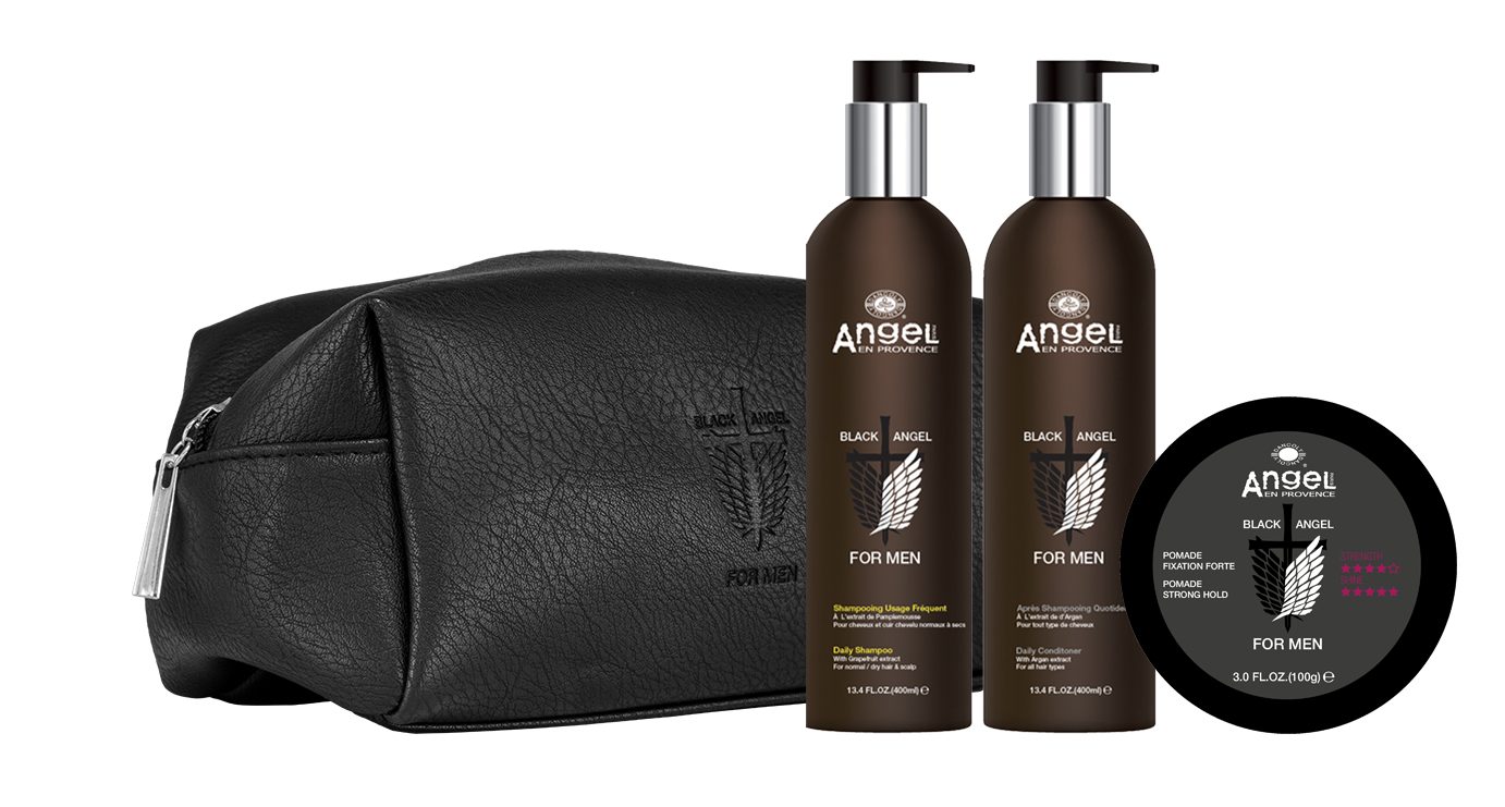 Black Angel Daily Shampoo & Condtioner Duo + Pomade Gift Pack - Kess Hair and Beauty