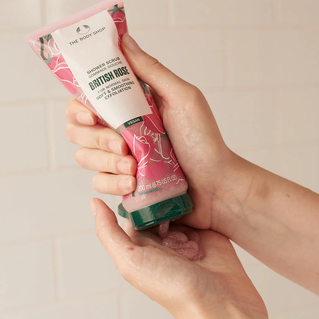 The Body Shop - British Rose Shower Scrub 200ml