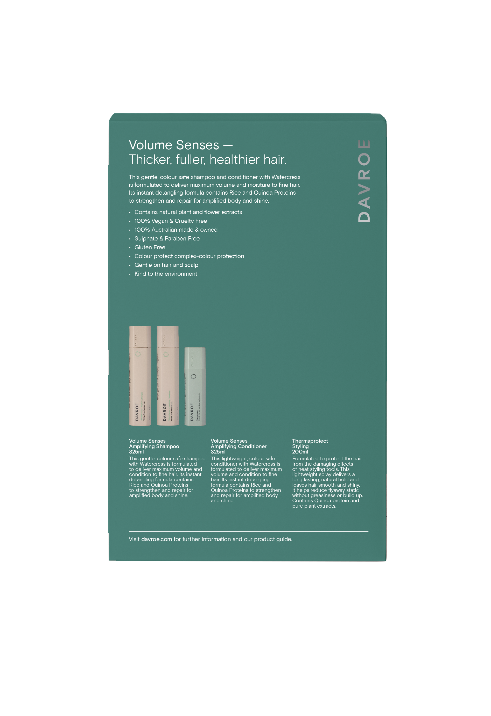 Davroe Volume Senses with Therma protect Trio gift pack - Kess Hair and Beauty