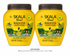 Skala Brasil Maracujá & Patauá Oil 2-in-1 Hair Treatment Cream 1000g Duo | 2 x 1000g Nourishing Treatment & Leave-In