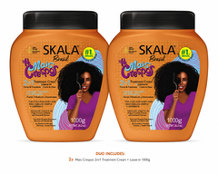 Skala Brasil #Mais Crespos Super Curly 2-in-1 Hair Treatment Conditioning Cream 1000g Duo | 2 x 1000gCoily Hair Treatment & Leave-In