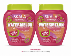 Skala Frutástica Watermelon Treatment Cream Duo | 2 x 1000g Curl Defining & Nourishing Hair Treatment