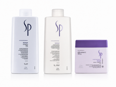 Wella SP Repair 1L Shampoo, 1L Conditioner & 400ml Mask Trio