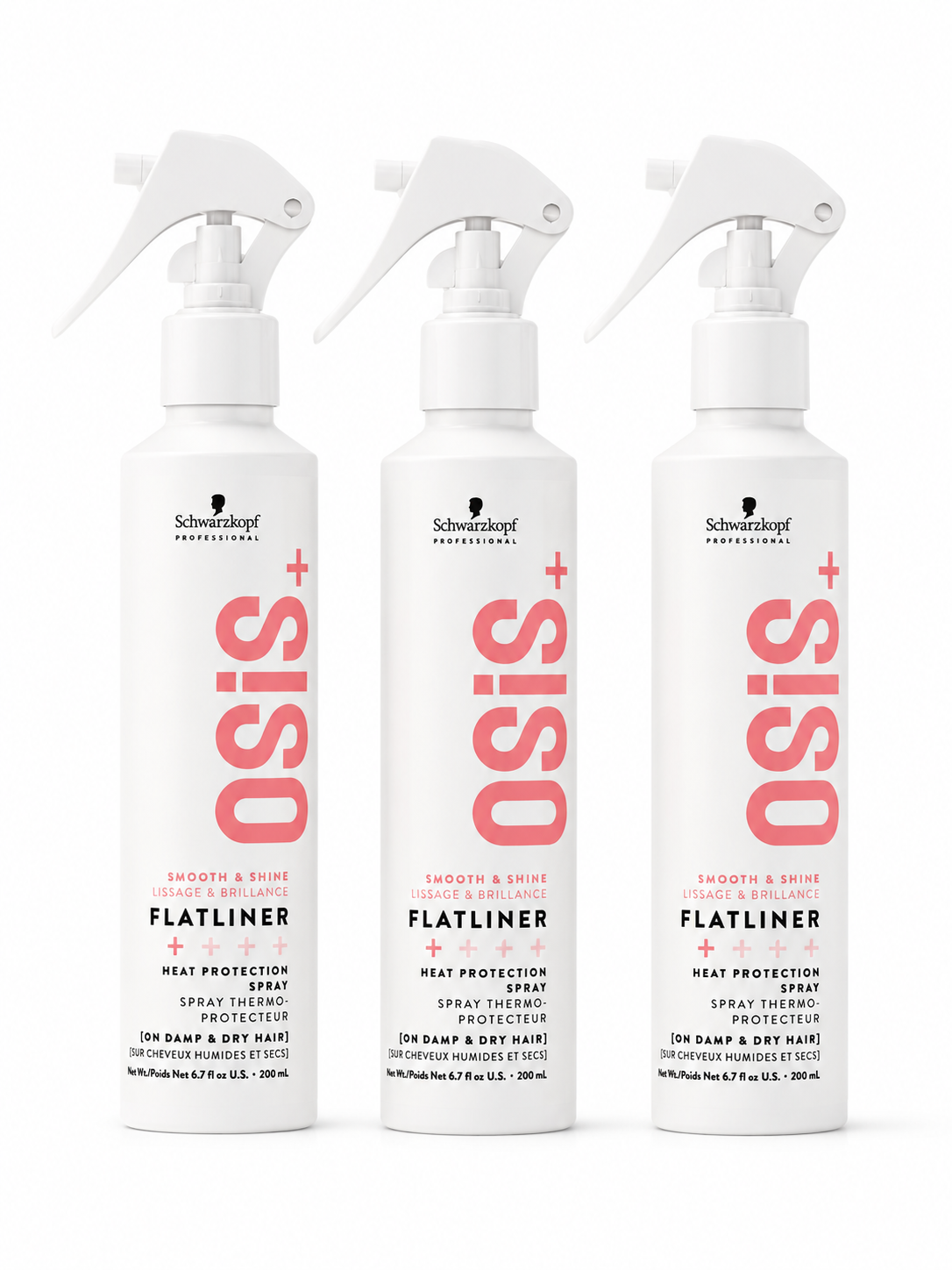 Schwarzkopf OSiS+ Flatliner Heat Protection Spray Trio