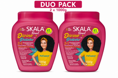 Skala Brasil Divino Potinho 2-in-1 kids hair treatment conditioning cream, duo pack 2x1000g