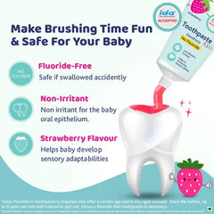 Chicco - Dentifricio Strawberry Flavour Toothpastes Pack of 2 50g